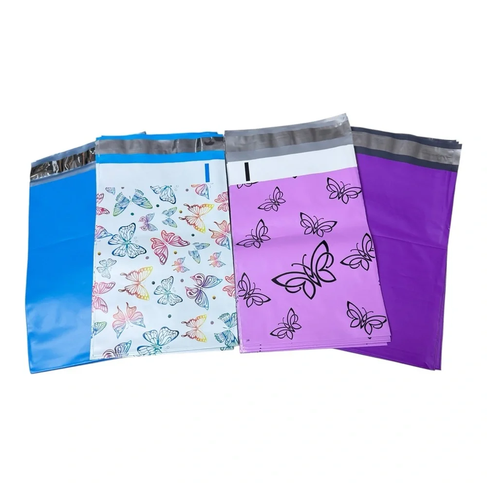 20 6”x9” Poly Mailers-Colorful Butterfly Poly Mailers